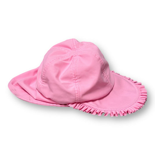 Girls  Size 12-18 Months Pink 100% Polyester Shaded Beach Hat