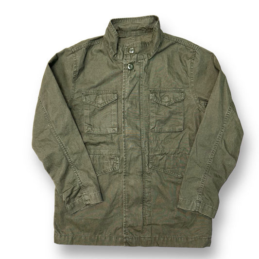 Boys Gap Size L/12 Hunter Green Lightweight Zip & Snap Cargo Jacket