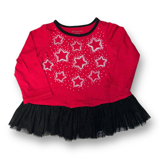 Girls First Impressions Size 6-9 Months Red & Black Tulle Bottom Shirt