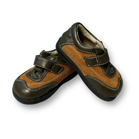 See Kai Run Toddler Boy Size 4 Brown Leather Easy-On Shoes