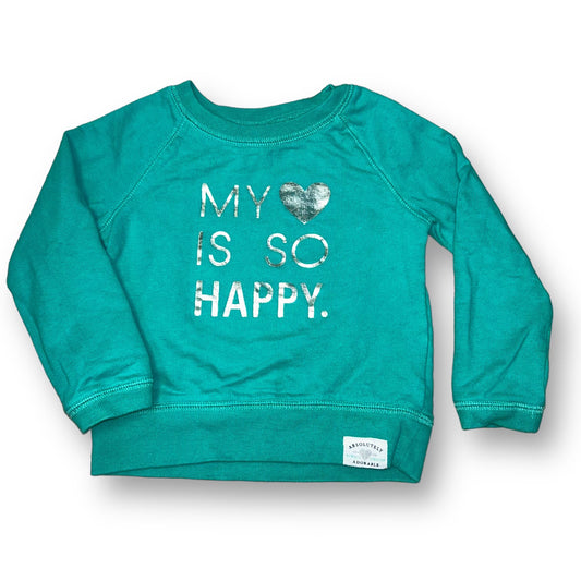 Girls Carter's Size 2T Aqua Long Sleeve Pullover