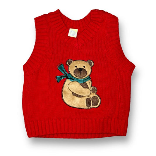 Boys First Impressions Size 3-6 Months Red Button Top Sweater Vest