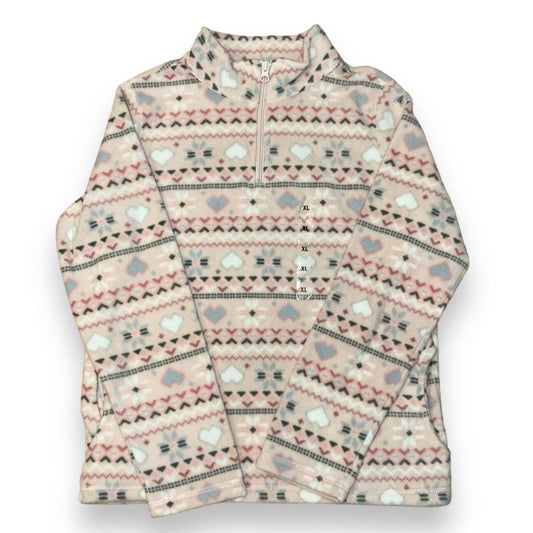 NEW! Girls Children's Place Size 14 Pink Fleece Half-Zip Pullover