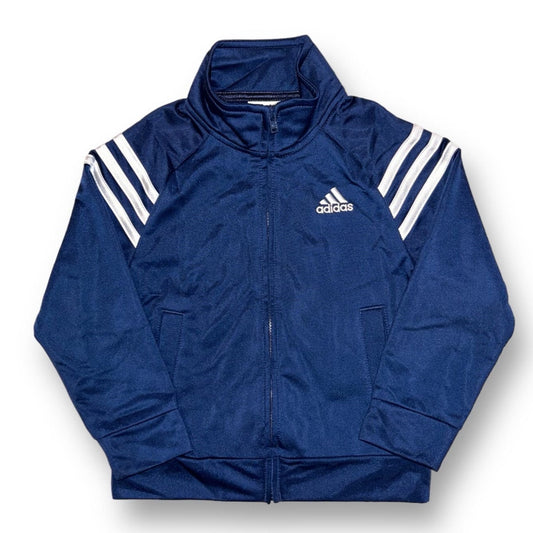 Boys Adidas Size 2/2T Navy Athletic Zip-Up Track Jacket