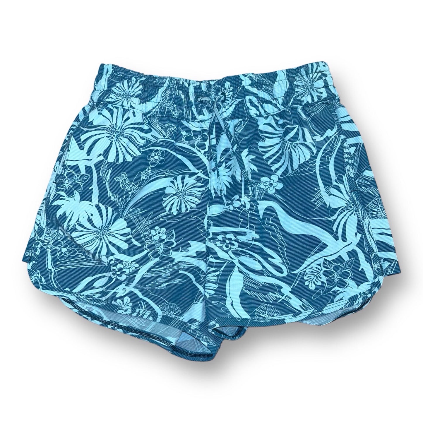 Athleta Girl Size L 10/12 Youth Tropical Print Athletic Shorts