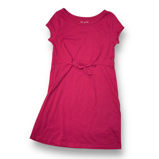 Girls Old Navy Size 5/6 Fuchsia Tie-Front Everyday Dress