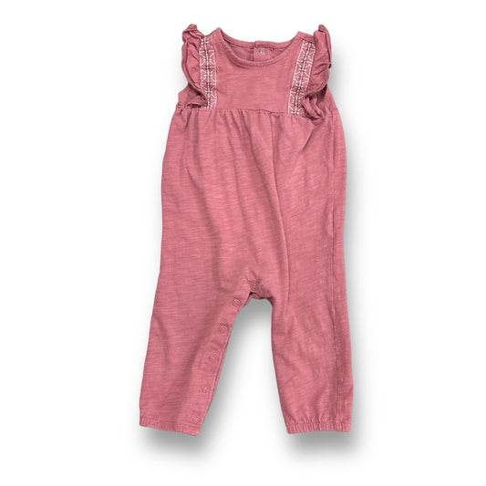 Girls Carter's Size 12 Months Dusty Rose Ruffle Sleeve One-Piece