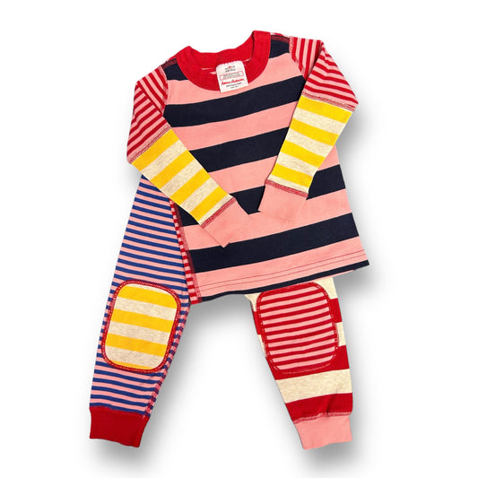 Girls Hanna Andersson Size 80 Striped Long Sleeve 2-Pc Pajamas