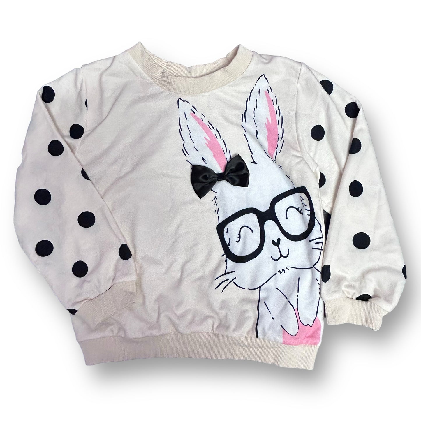 Girls Size 5/6 Buttercream 3D Bunny Sweatshirt