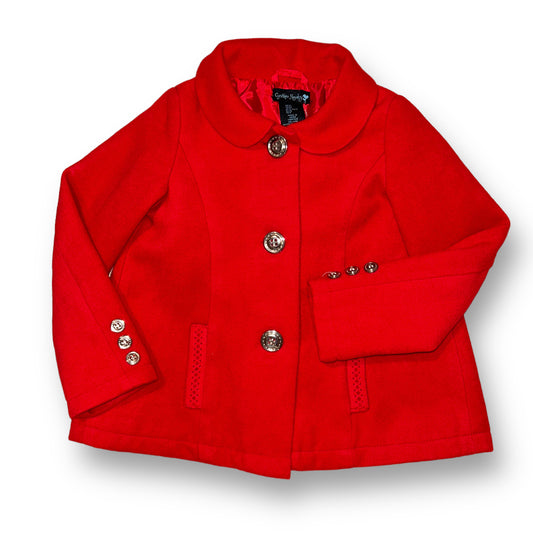 Girls Cynthia Rowley Size 5 Red Peacoat