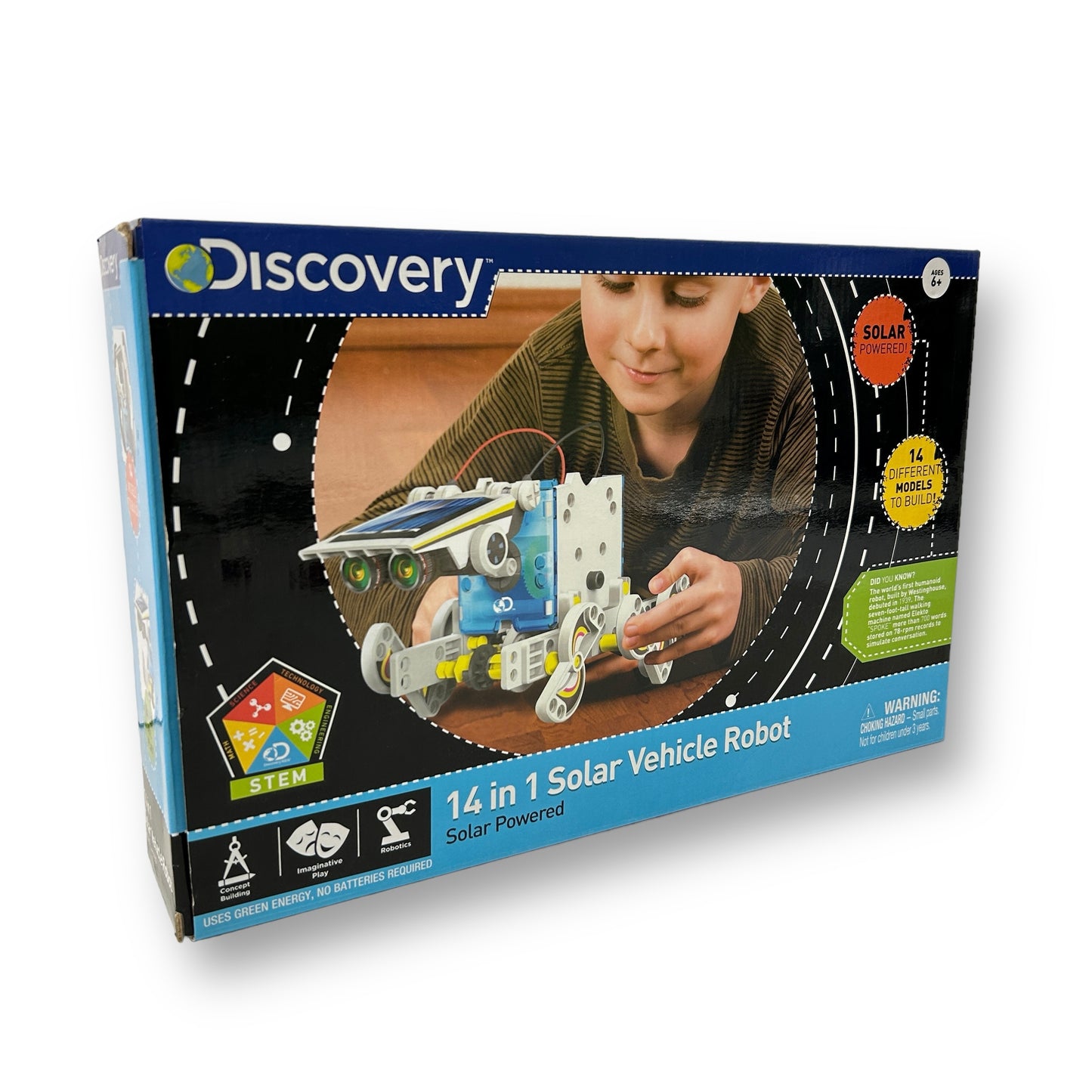 Discovery 14-in-1 Solar Vehicle Robot Educational STEM Play Kit