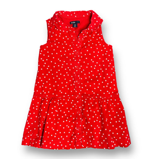 Girls Gap Size 3T Red Star Print Collared Dress
