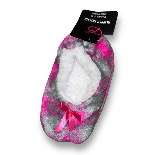 NEW! Toddler Girl Shoe Sizes 5-10 Pink Sherpa Plush Slippers