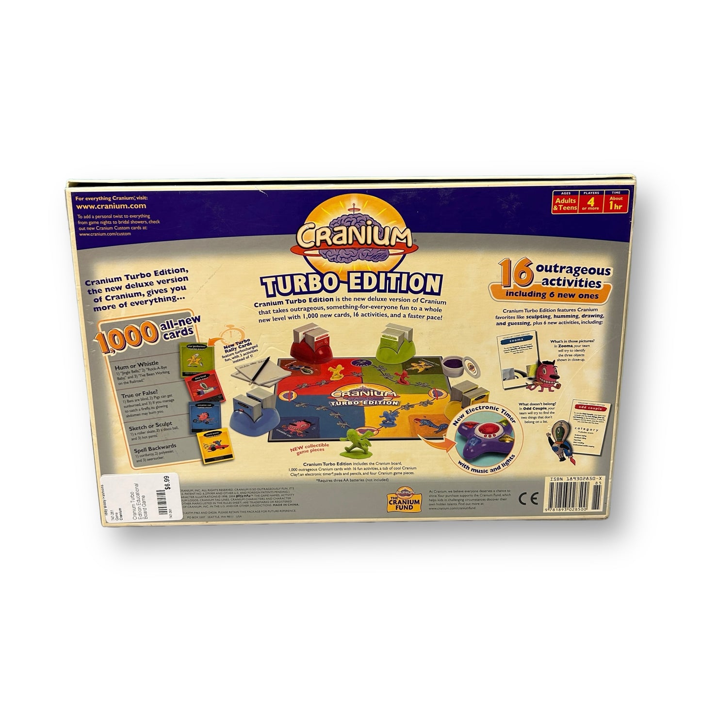 Cranium Turbo Edition Educational Board Game