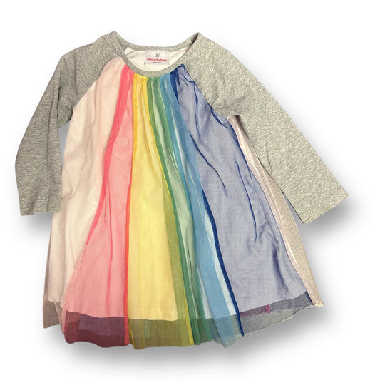 Girls Hanna Andersson Size 90 Multi-Color Long Sleeve Tulle Dress