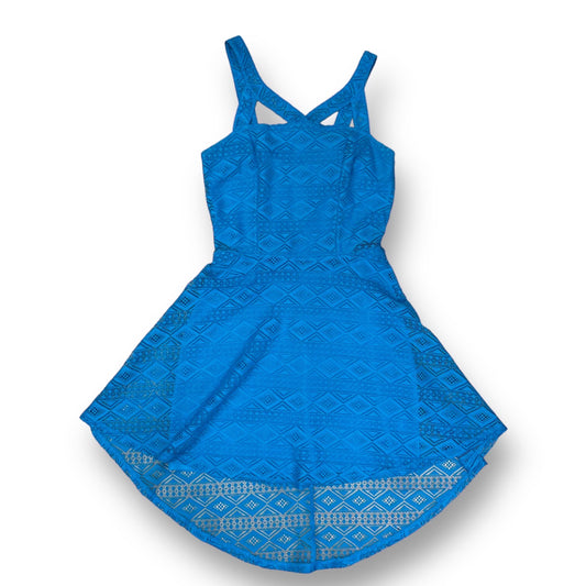 Girls Material Girl Size 14/16 Blue Sleeveless Dress