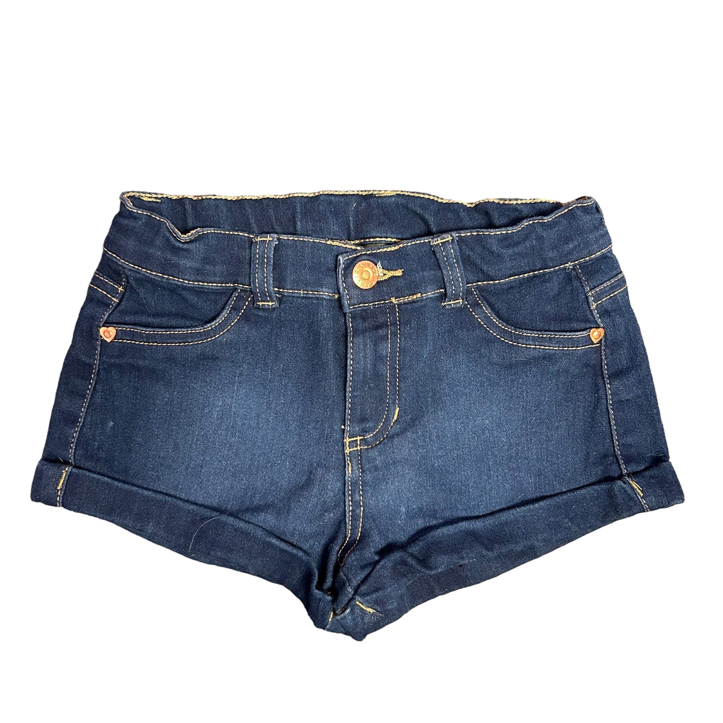 Vince Camuto Girls Size 6 Dark Blue Denim Adjustable Waist Jean Shorts