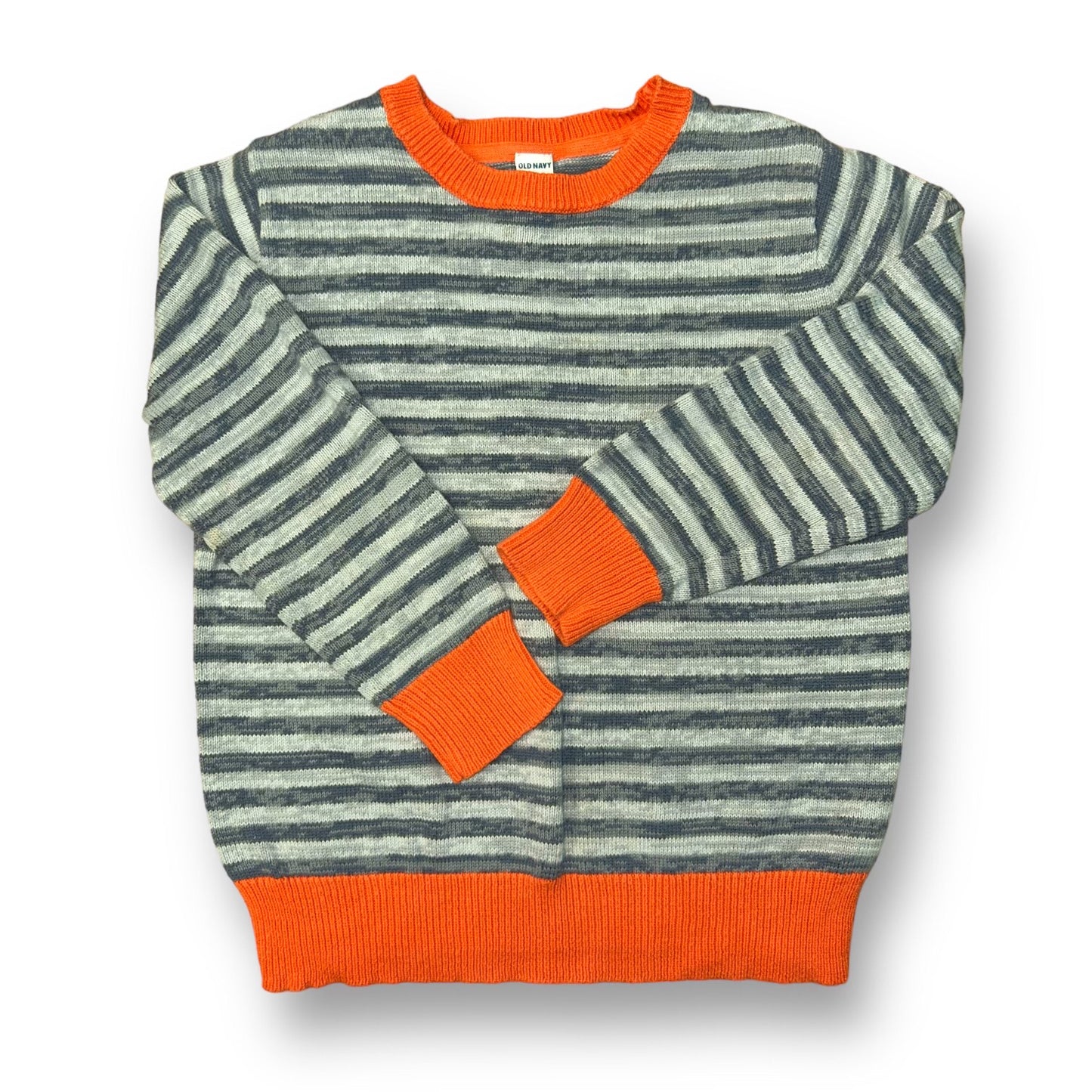 Boys Old Navy Size 5T Gray Striped Knit Pullover Sweater