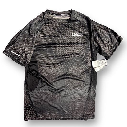 NEW! Boys Polo Ralph Lauren Size XXL 18/20 Black Short Sleeve Performance Shirt