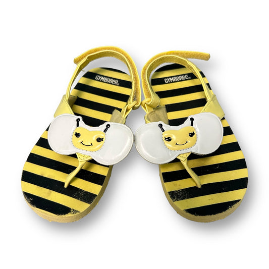 Gymboree Toddler Girl Size 7/8 Black & Yellow Bumble Bee Sandals