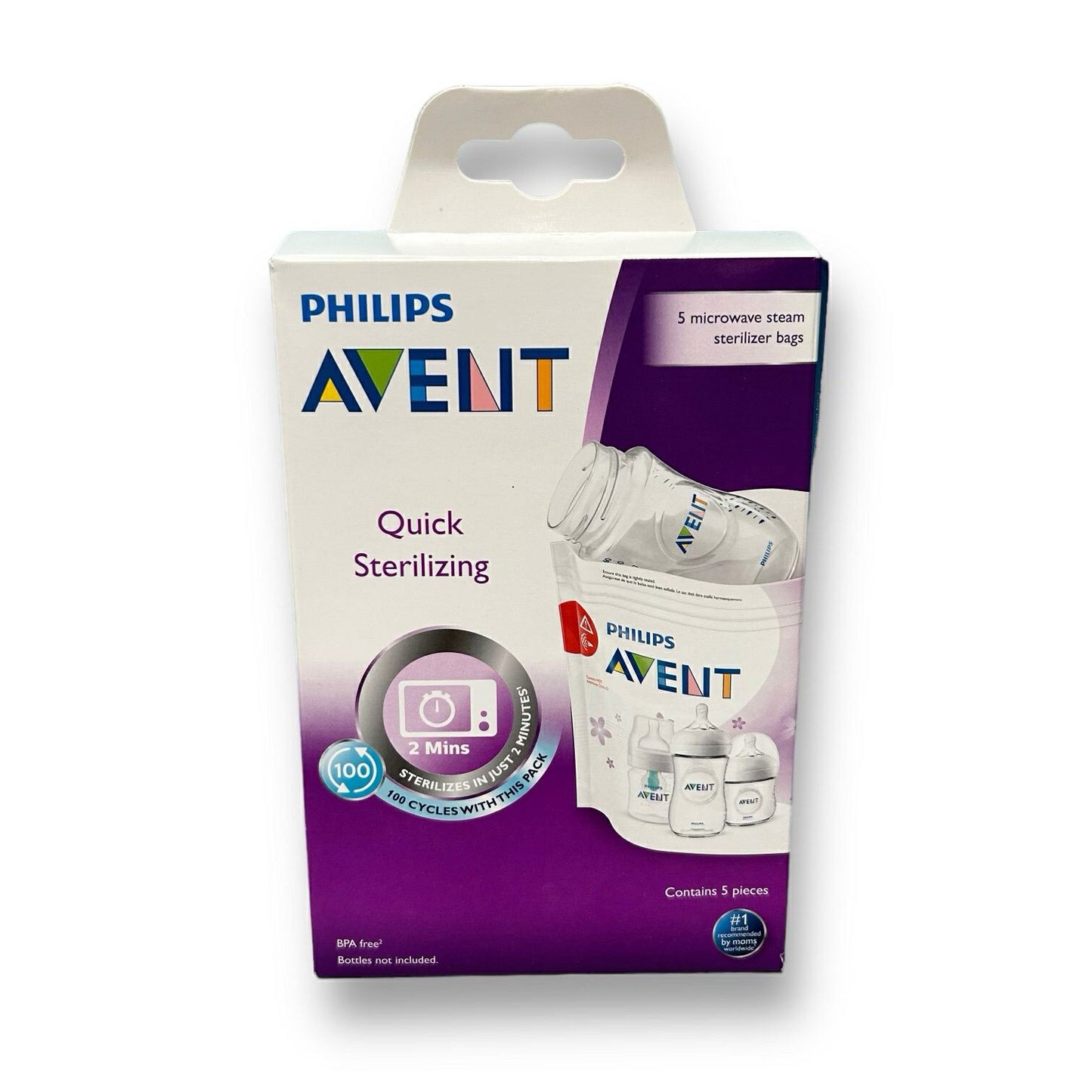 NEW! Philips Avent 5-Count Bottle & Nipple Sterilizing Bags