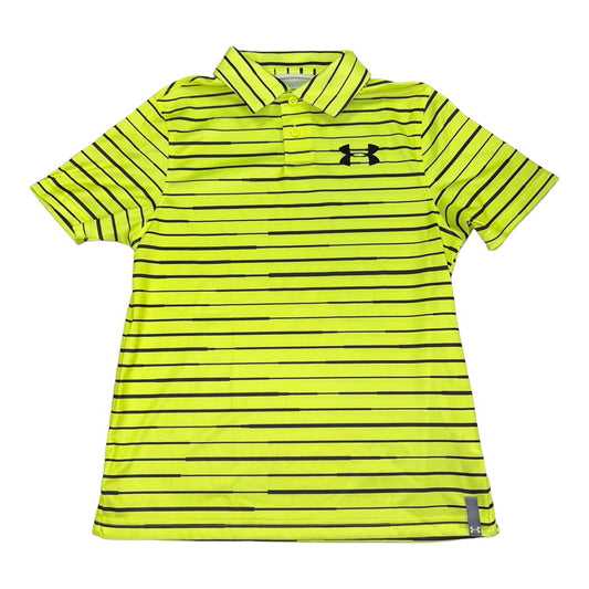Boys Under Armour Size YMD 10/12  Loose Fit Performance Golf Polo Shirt