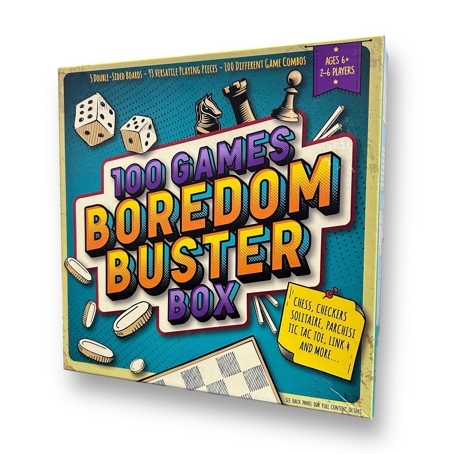 100 Games Boredom Buster Box Board Game