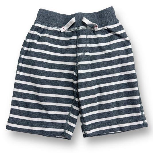 Boys Hanna Andersson Size 120 Gray & White Striped Knit Drawstring Shorts
