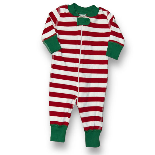 Boys Hanna Andersson Size 0-6 Months Red/White Organic Cotton Pajamas