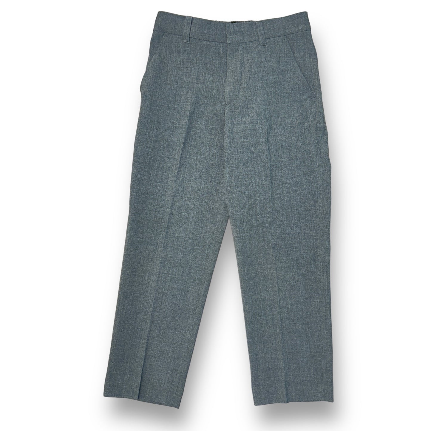 Boys Calvin Klein Size 7 Regular Gray Elastic Waist Dress Pants