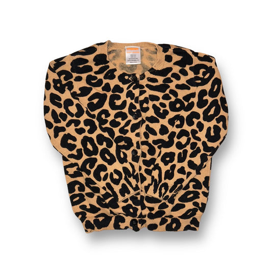 Girls Gymboree Size 18-24 Months Black/Tan Animal Print Sweater