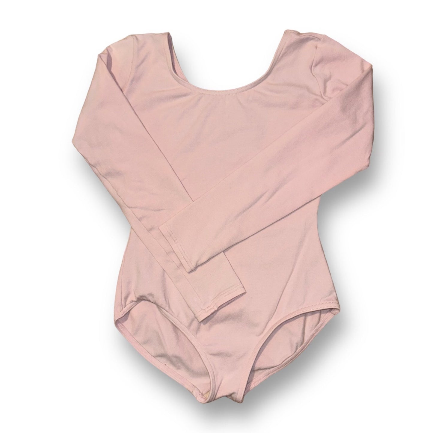 Youth Girl Size M 10/12 Ballet Pink Long Sleeve Capezio Dance Leotard