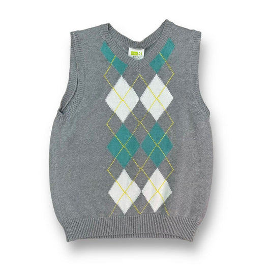 Boys Crazy 8 Size 7/8 Gray Argyle Sweater Vest