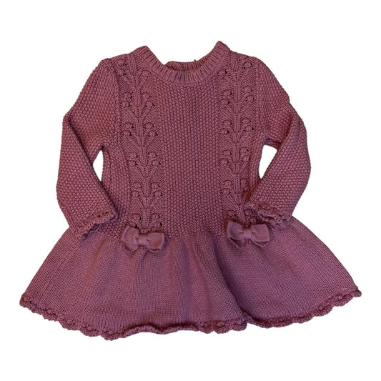 Girls Catherine Malandrino Size 3-6 Months Dusty Rose Sweater Dress