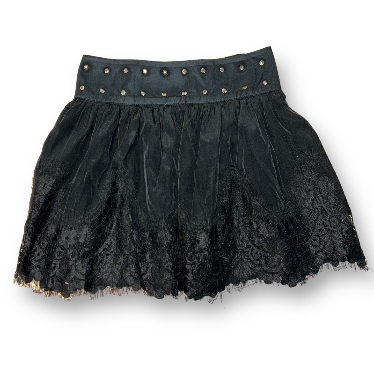 Truce Brand Youth Girls Size 12 Embellished Black Skirt