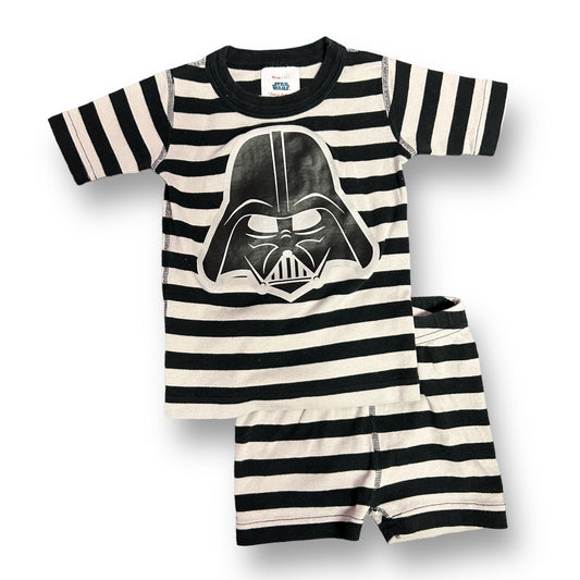 Boys Hanna Andersson Size 90 Black & Gray Star Wars 2-Pc Pajamas