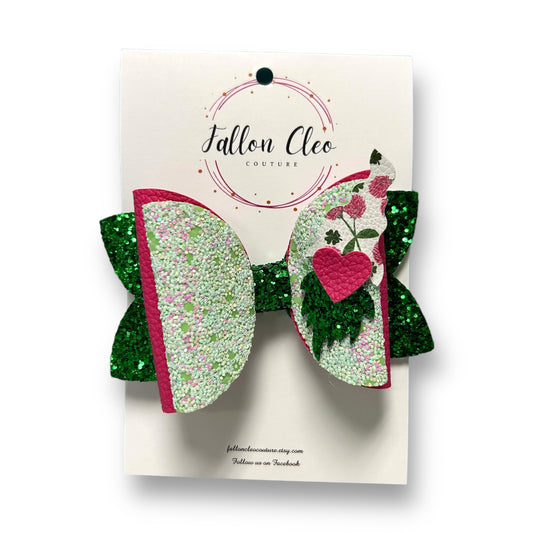 NEW! Handcrafted St Patty's Day Hair Bow Clip