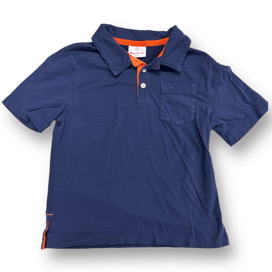 Boys Hanna Andersson Size 130 Navy Short Sleeve Pocket Polo Shirt