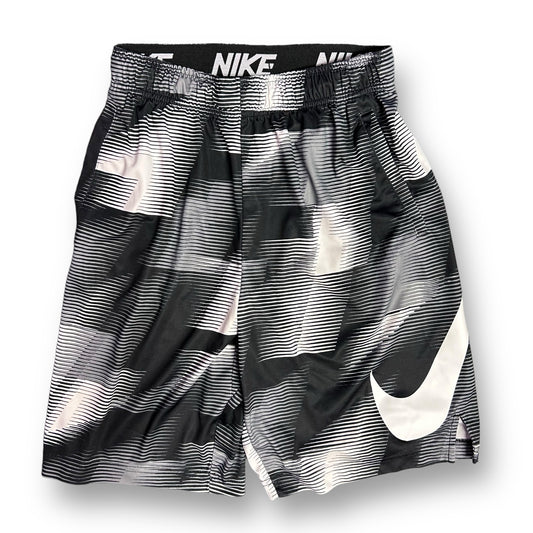 Boys Nike Size YXL B&W Dri-Fit Athletic Shorts
