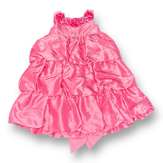 Jillian's Closet Girls Size 4 Pink Rosette Formal Sleeveless Dress