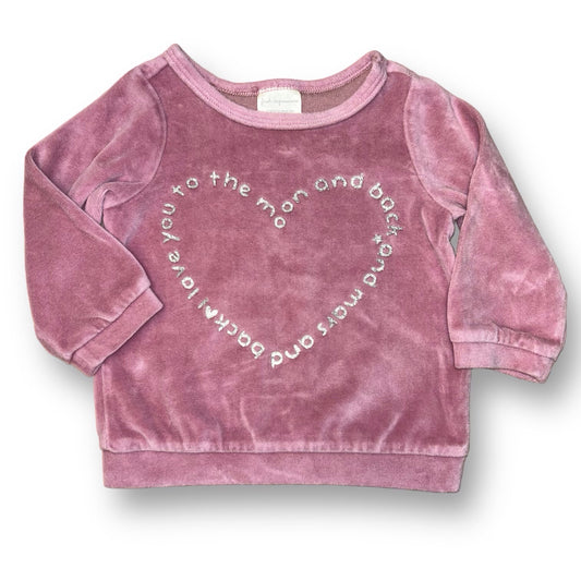 Girls First Impressions Size 12 Months Dusty Rose Velvet Pullover