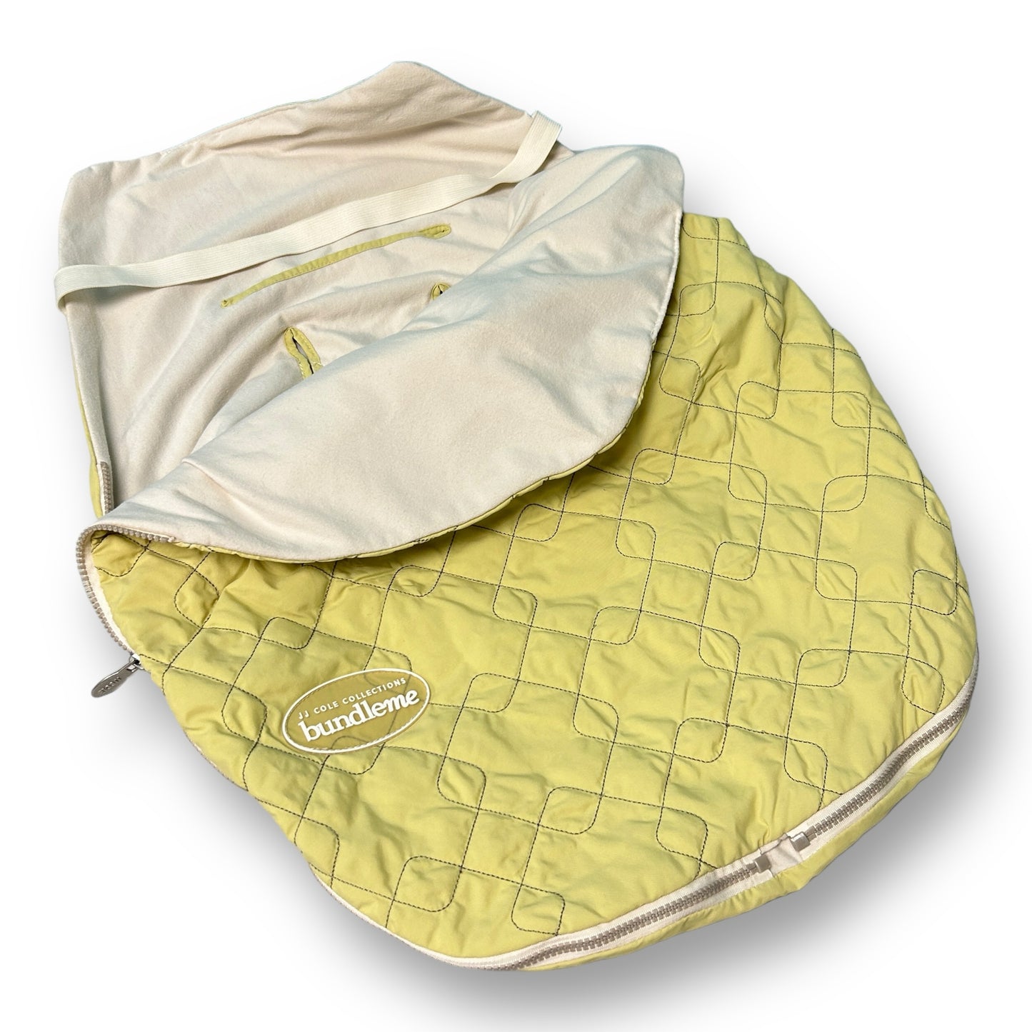 JJ Cole BundleMe Lite Car Seat Cover - Lightweight Canopy, Lime Green