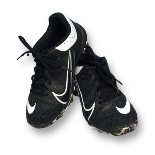 Nike Hyperdiamond Youth Size 3.5 Black Softball Cleats