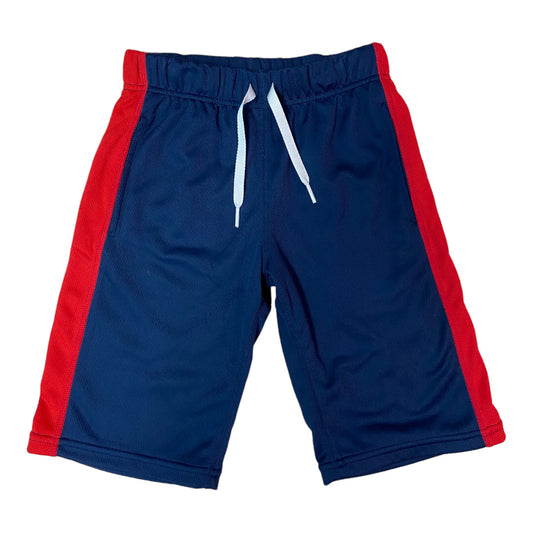 Boys Hanna Andersson Size 6/7 Navy & Red Sweat Shorts