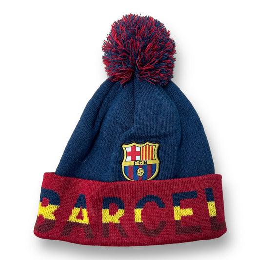 FCB Size Youth Barcelona Knit Pom Beanie Hat