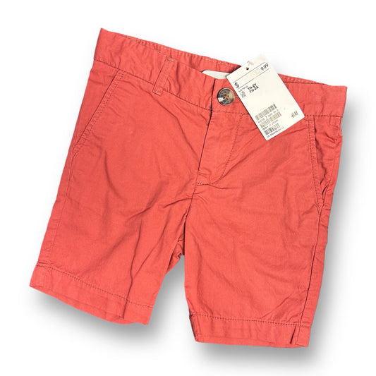 NEW! Boys H&M Size 18-24 Months Salmon Adjustable Waist Khaki Shorts