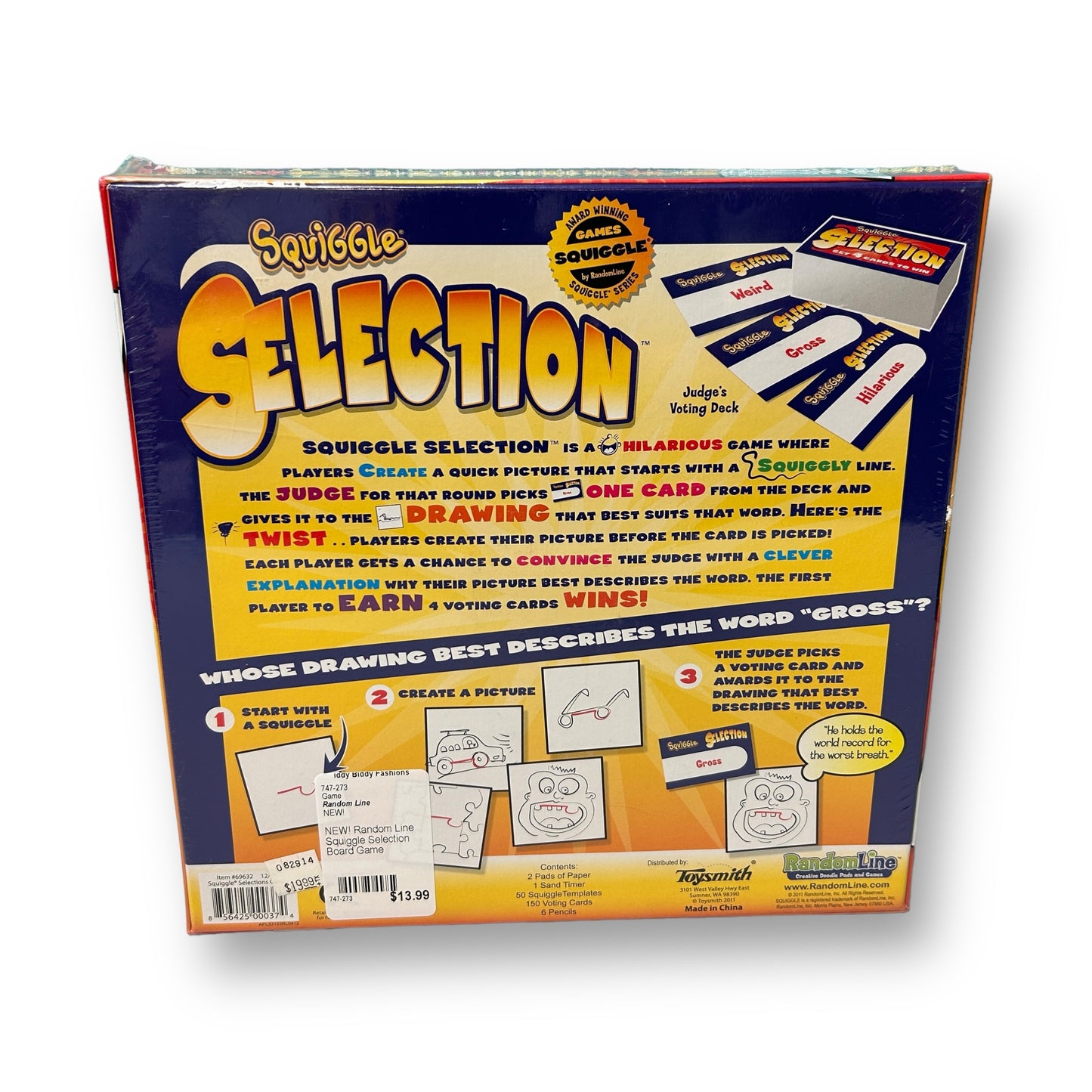 NEW! Random Line Squiggle Selection Board Game