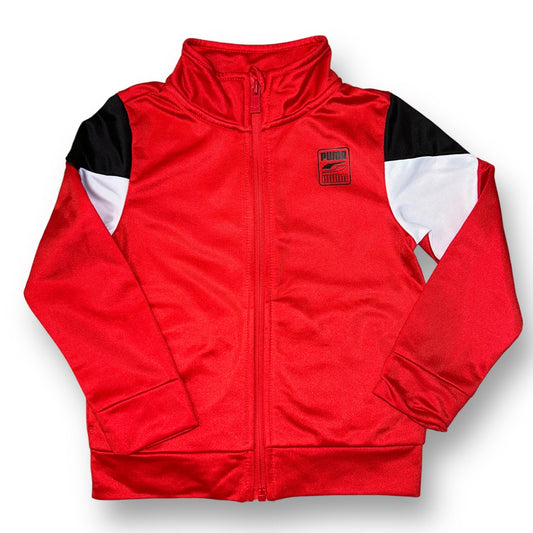 Boys Puma Size 4 Red Athletic Zippered Track Jacket