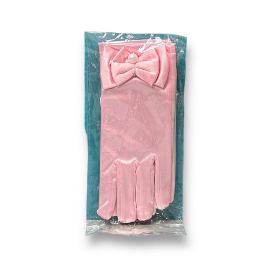 NEW! Girls Toddler Size Pink Silky Princess Dress-Up Gloves