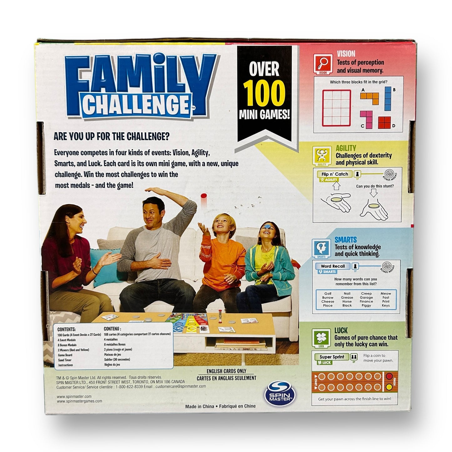 Spin Master Family Challenge Board Game